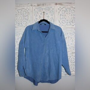 Zara Blue Button up. Size S.